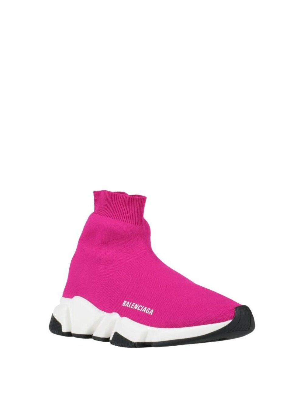 Balenciaga Speed Trainer Sneakers Pink Sock Knit High Top Shoes NWT
